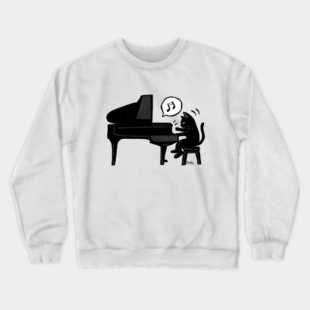 Pianist Crewneck Sweatshirt by BATKEI